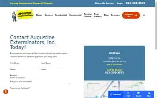 Augustine Exterminators, Inc. website
