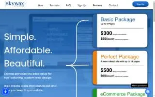 Skywax.com website