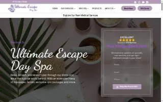 Ultimate Escape Day Spa website