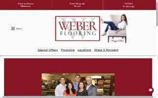 Weber Flooring website
