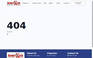 AmeriKick Martial Arts Lenexa website