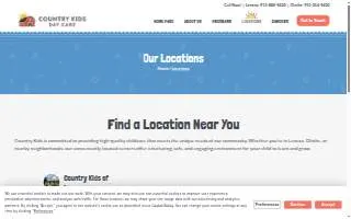Country Kids Day Care of Lenexa website