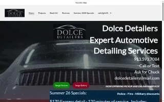 Dolce Detailers website