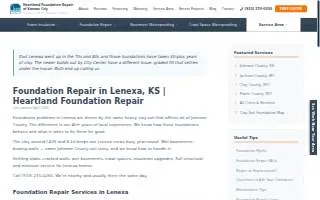 Heartland Foundation Repair website