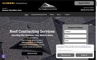 Your Neighborhood Roofer website