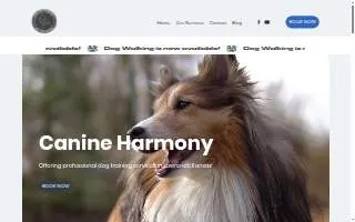 Canine Harmony website