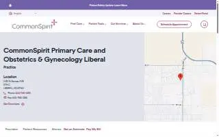 CommonSpirit Primary Care and Obstetrics & Gynecology website