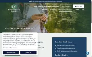Community Bank of Liberal website