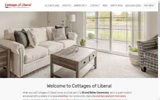 Cottages of Liberal Apartments website
