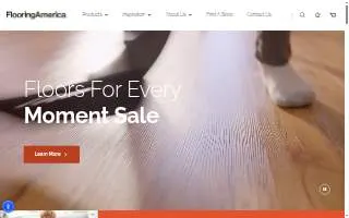 Flooring America & Furniture Outlet website