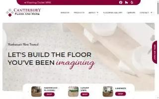 Canterbury Floor and Home website