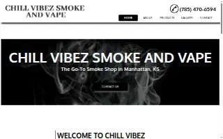 Chill Vibez Smoke and Vape website
