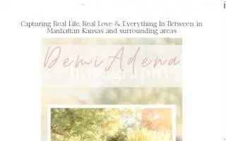 Demi Adena Photography website