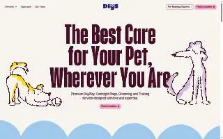 Digs Dog Care of Manhattan website