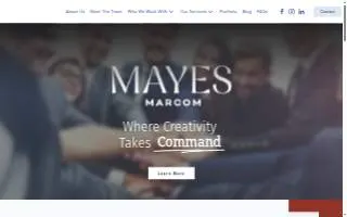 Mayes MarCom website