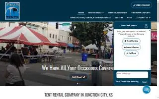 Rent Me Tents website