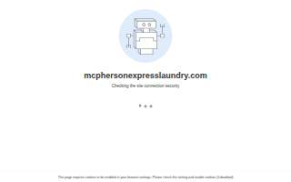 Mcpherson Express Laundry Center
