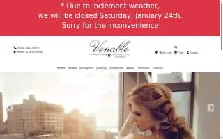Venable Jewelers website