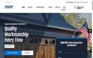 ASAP Garage Doors Repair of Merriam website