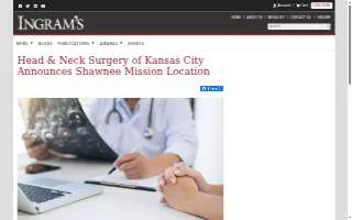 Head & Neck Surgery of Kansas City website