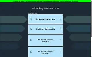 MLC Notary Services of Merriam website