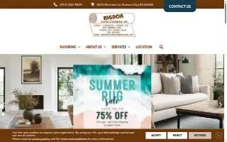 Rigdon Floor Coverings website