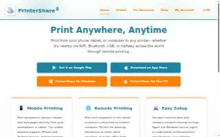 PrinterShare website