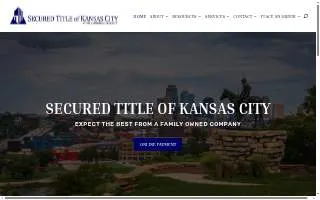 Secured Title of Kansas City website