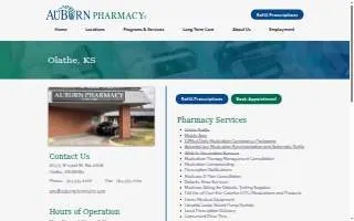AuBurn Pharmacy of Olathe website