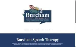 Burcham Speech Therapy, LLC website