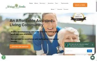 Heritage Avonlea of Olathe website