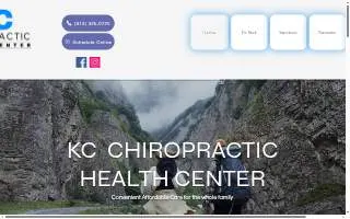 KC Chiropractic Health Center website