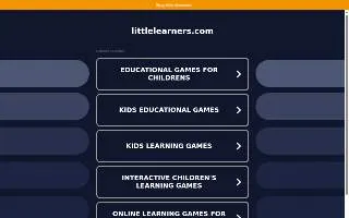 Little Learners Early Childhood Center website