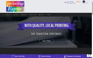 Printing Express website