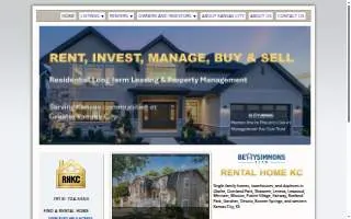 Rental Home KC website