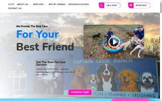 Captain Creek Ranch website
