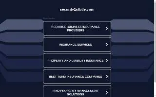 Security 1st Title of Ottawa website