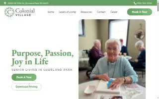 Colonial Village Overland Park website