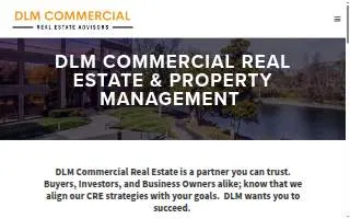 DLM Commercial Real Estate Services website