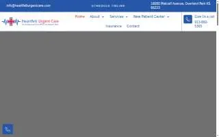 Heartfelt Urgent Care website