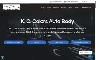 K.C. Colors Auto Body of Overland Park website
