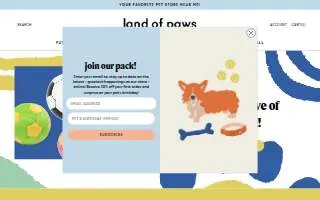 Land of Paws South website