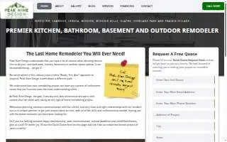 Peak Nine Design Remodel website