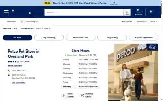 Petco website
