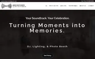 Audiocrisp Events of Parsons website