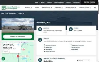 Community Health Center of Southeast Kansas - Parsons website