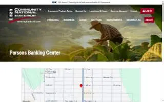 Community National Bank & Trust of Parsons website