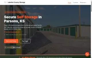 Labette County Storage website
