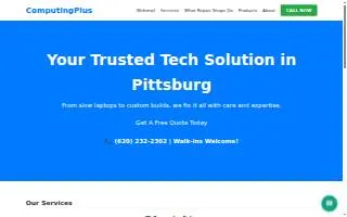 Computing Plus website