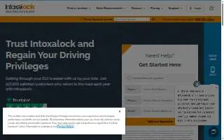 Intoxalock Ignition Interlock of Pittsburg website